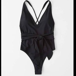 Abercrombie & Fitch Black One Piece Bathing Suit